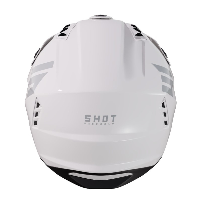 Casque moto Shot Jump blanc brillant