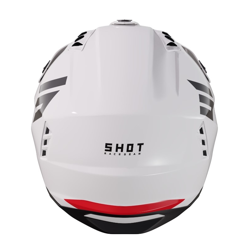 Casque de moto Tir Saut Tricks noir-rouge-blanc