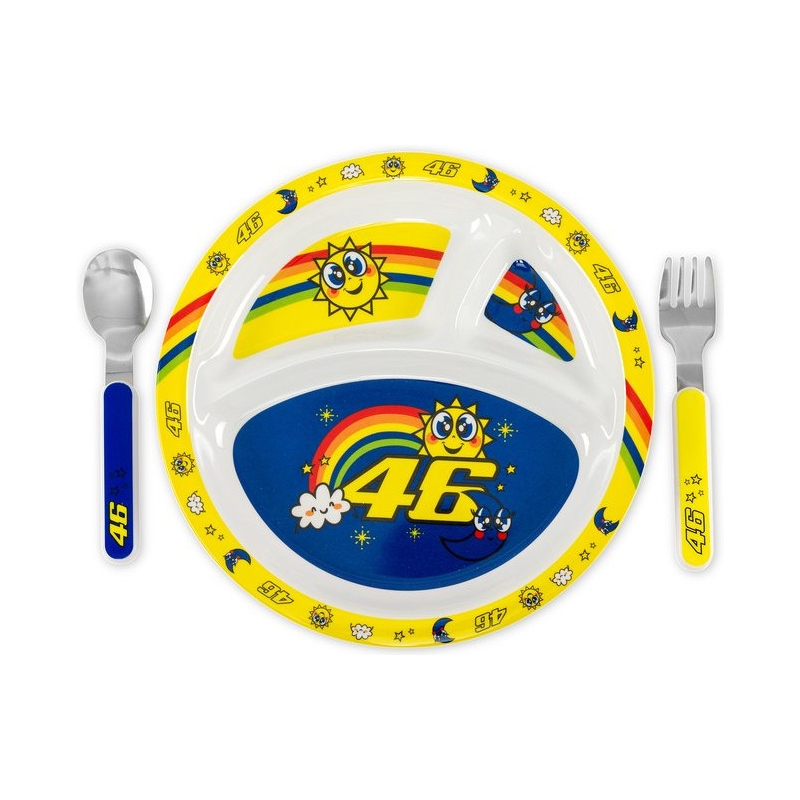Ensemble de salle à manger pour enfants VR46 Valentino Rossi Sun and Moon