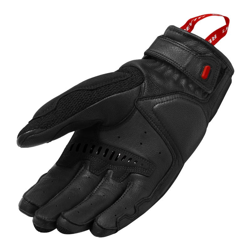 Gants de moto Revit Duty rouge et noir soldes