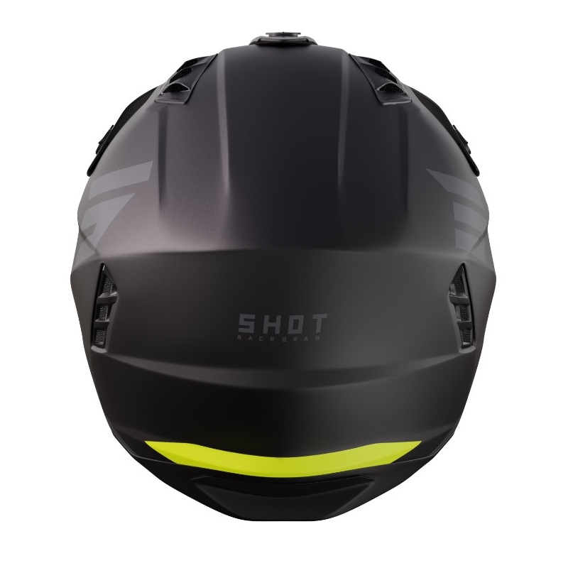 Casque de moto Tir Saut Tricks noir-fluo jaune
