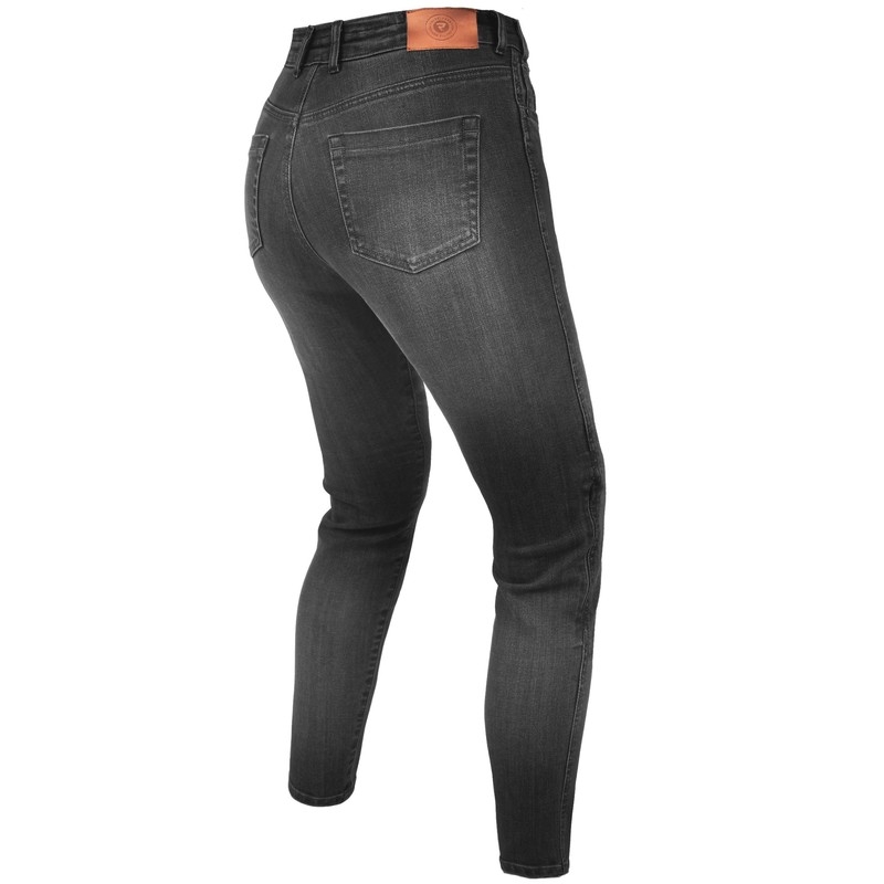 Jeans moto Rebelhorn Classic III SF lavés noirs pour femmes soldes
