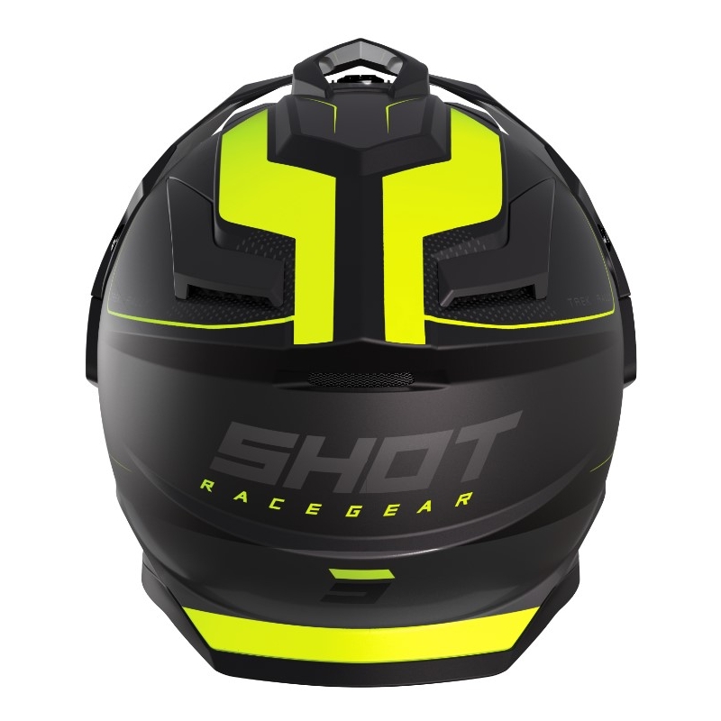 Casque Enduro Shot Trek Rally noir-jaune fluo