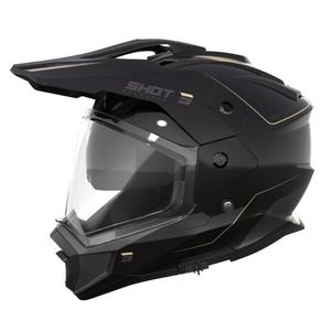 Casque Enduro Shot Trek Rally noir et beige