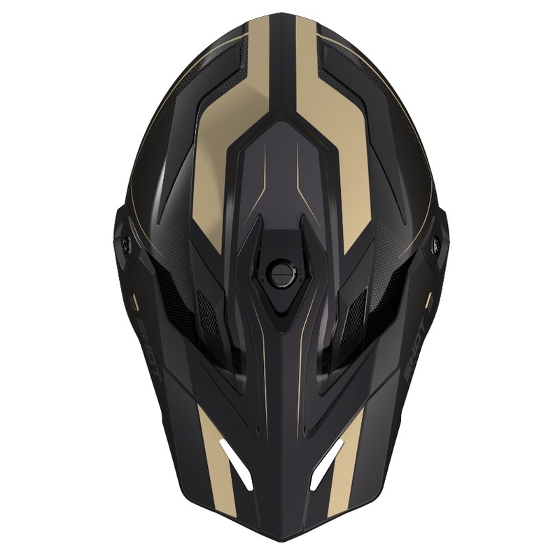 Casque Enduro Shot Trek Rally noir et beige