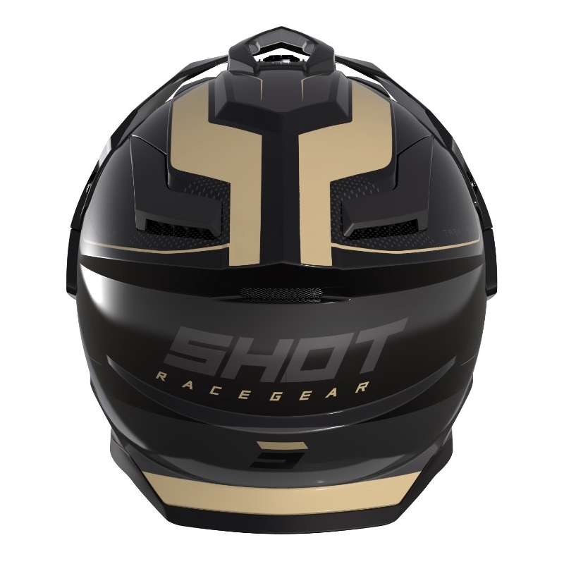 Casque Enduro Shot Trek Rally noir et beige