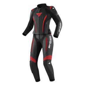 Combinaison moto femme Shima Miura 2.0 noir-rouge