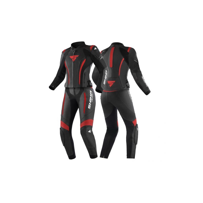 Combinaison moto femme Shima Miura 2.0 noir-rouge