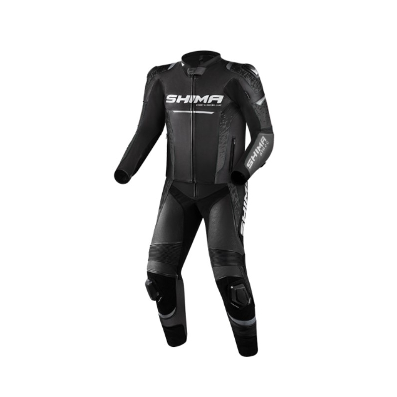 Combinaison moto Shima STR 2.0 noir-gris