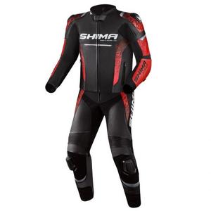 Combinaison moto Shima STR 2.0 noir-rouge
