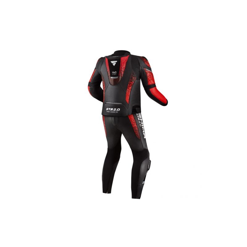 Combinaison moto Shima STR 2.0 noir-rouge