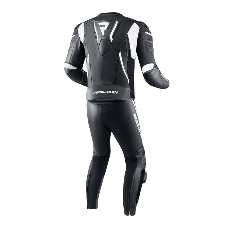 Combinaison moto Rebelhorn Fighter noir-blanc soldes