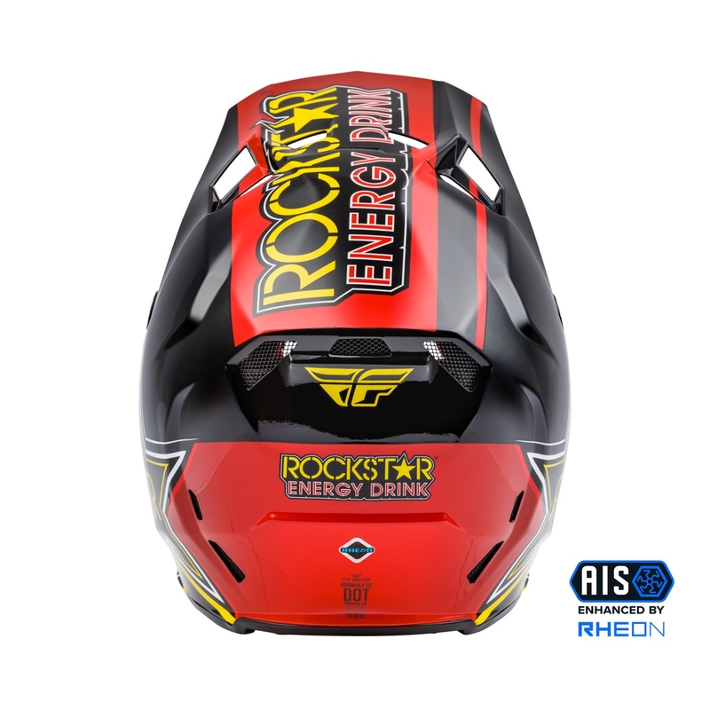 Casque motocross FLY Racing Formula CC Rockstar noir-rouge-jaune