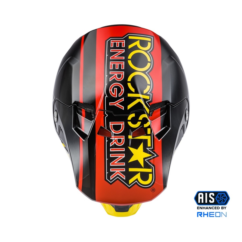 Casque motocross FLY Racing Formula CC Rockstar noir-rouge-jaune