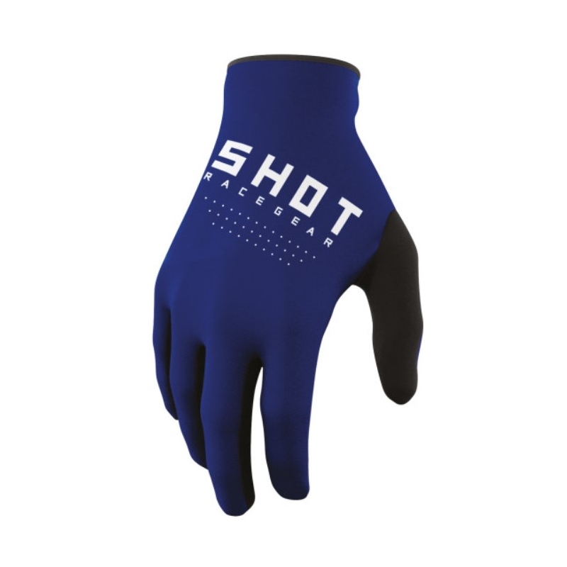Gants motocross enfants Shot Raw Kid bleu soldes