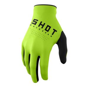 Gants motocross enfants Shot Raw Kid vert soldes