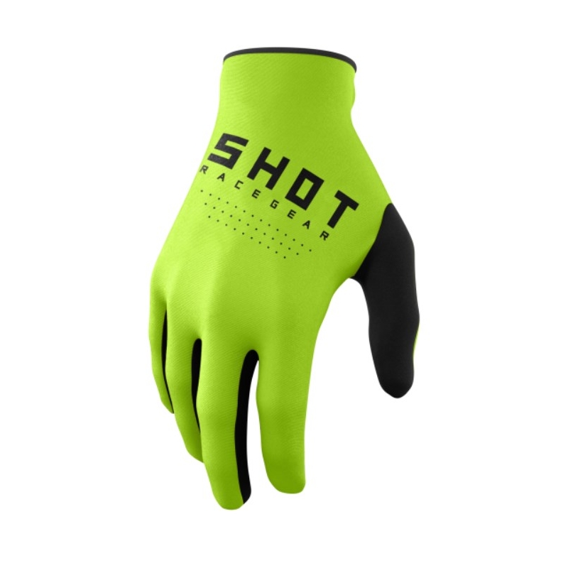 Gants motocross enfants Shot Raw Kid vert soldes