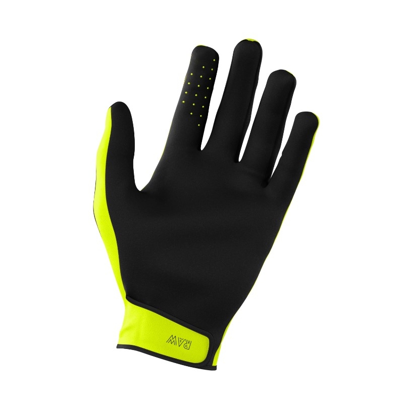 Gants motocross enfants Shot Raw Kid jaune fluo soldes