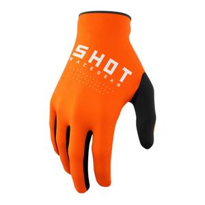 Gants motocross enfants Shot Raw Kid orange soldes