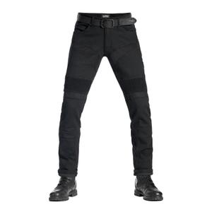 Jeans moto PANDO MOTO KarlDo Slim noir soldes