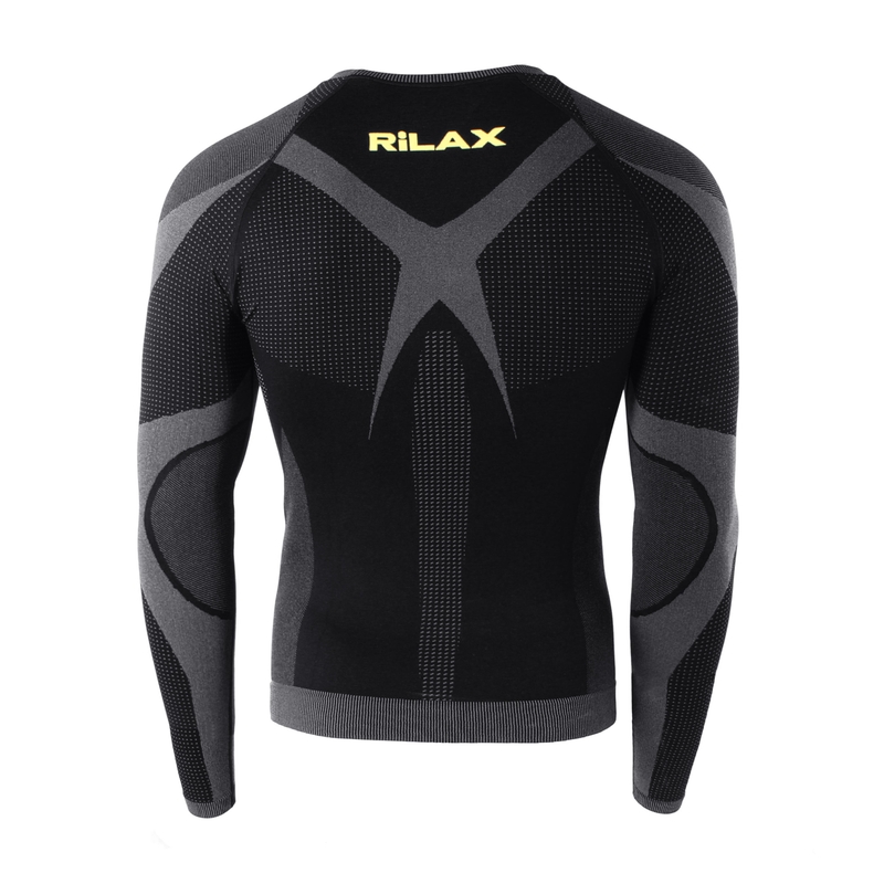 T-shirt fonctionnel homme Rilax Noah noir - manches longues