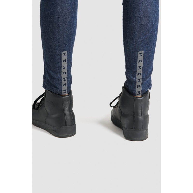 Jeans moto femme PANDO MOTO Kusari Cor 02 bleu soldes