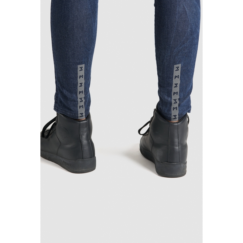 Jeans moto femme PANDO MOTO Kusari Cor 02 bleu soldes