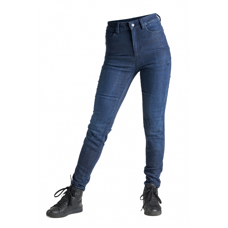 Jeans moto femme PANDO MOTO Kusari Cor 02 bleu soldes