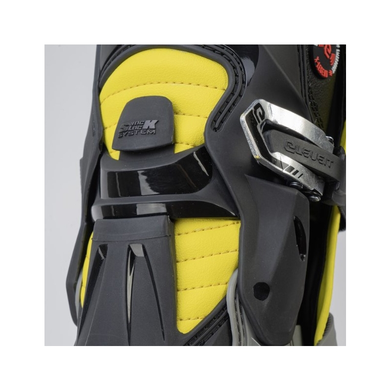 Bottes moto Eleveit X-Legend gris-jaune soldes