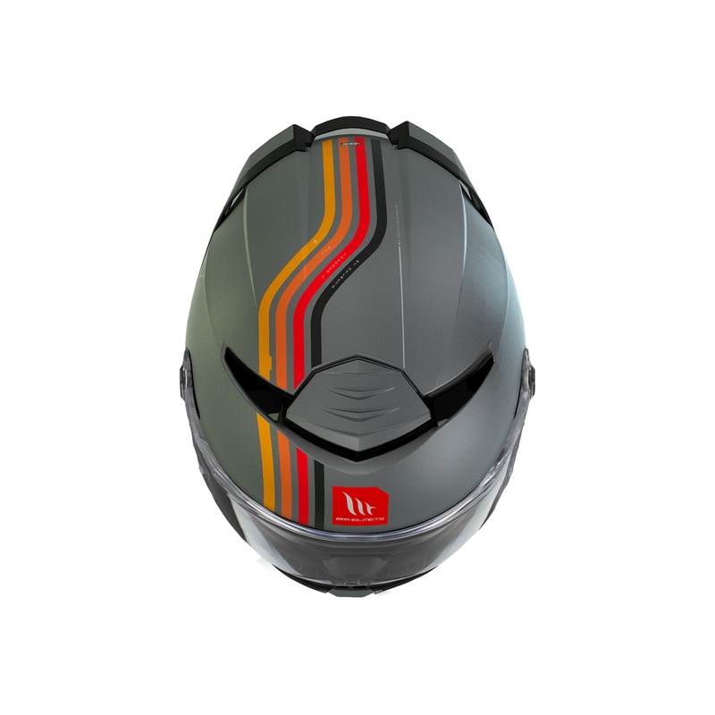 Casque de moto intégral MT Thunder 4 SV Mil C2 gris mat Vente soldes
