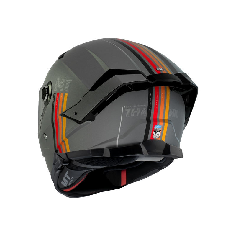 Casque de moto intégral MT Thunder 4 SV Mil C2 gris mat Vente soldes