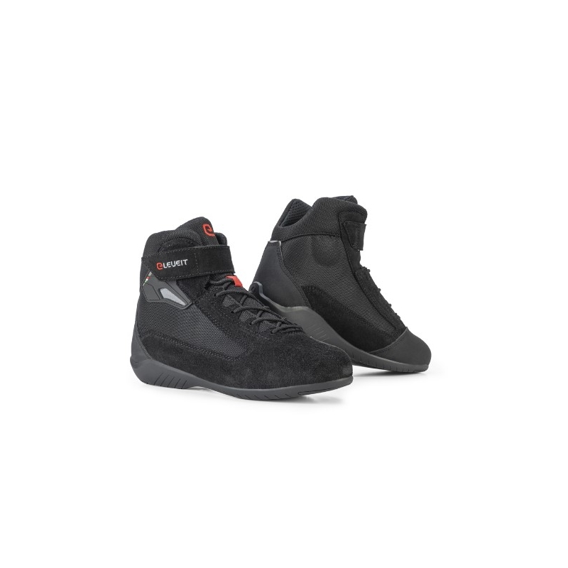 Bottes de moto Eleveit Fighter noires soldes