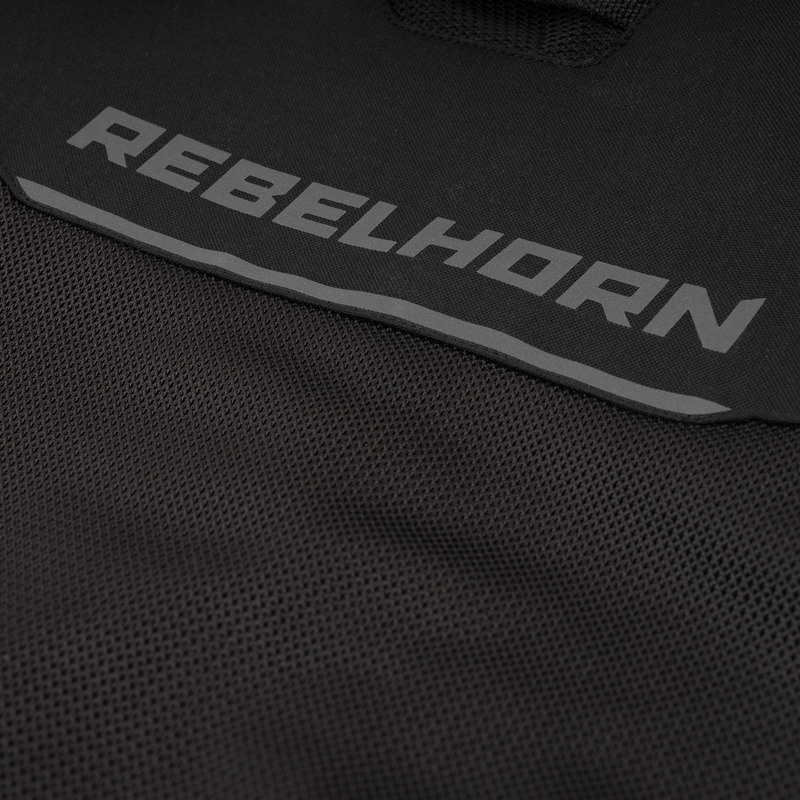 Veste de moto noire Rebelhorn Wave