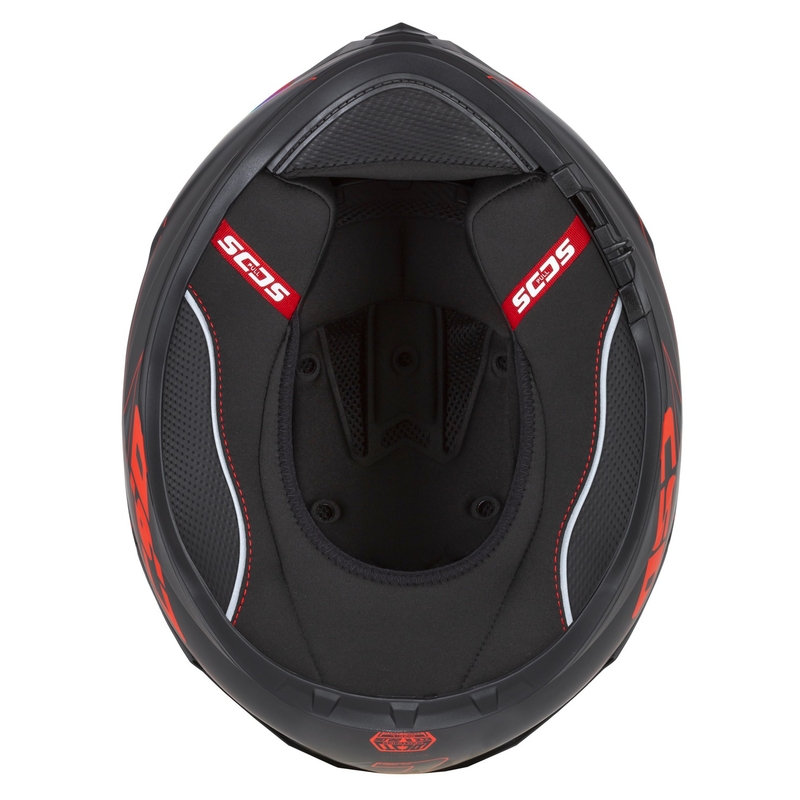 Casque moto Cassida Integral GT 2.1 Flash Noir-Rouge-Gris