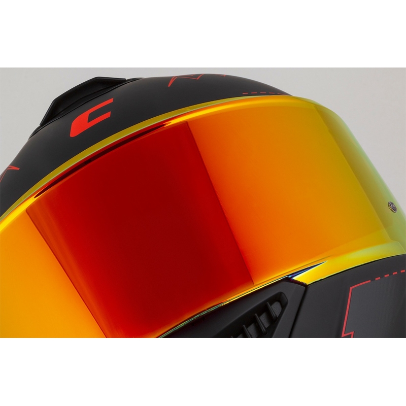Casque moto Cassida Integral GT 2.1 Flash Noir-Rouge-Gris