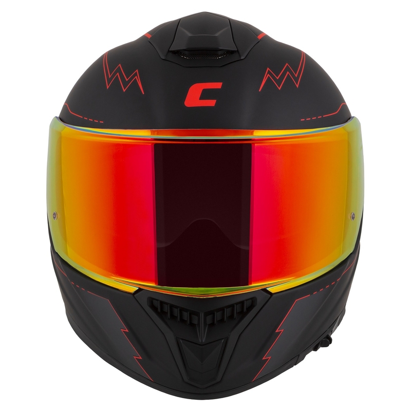Casque moto Cassida Integral GT 2.1 Flash Noir-Rouge-Gris