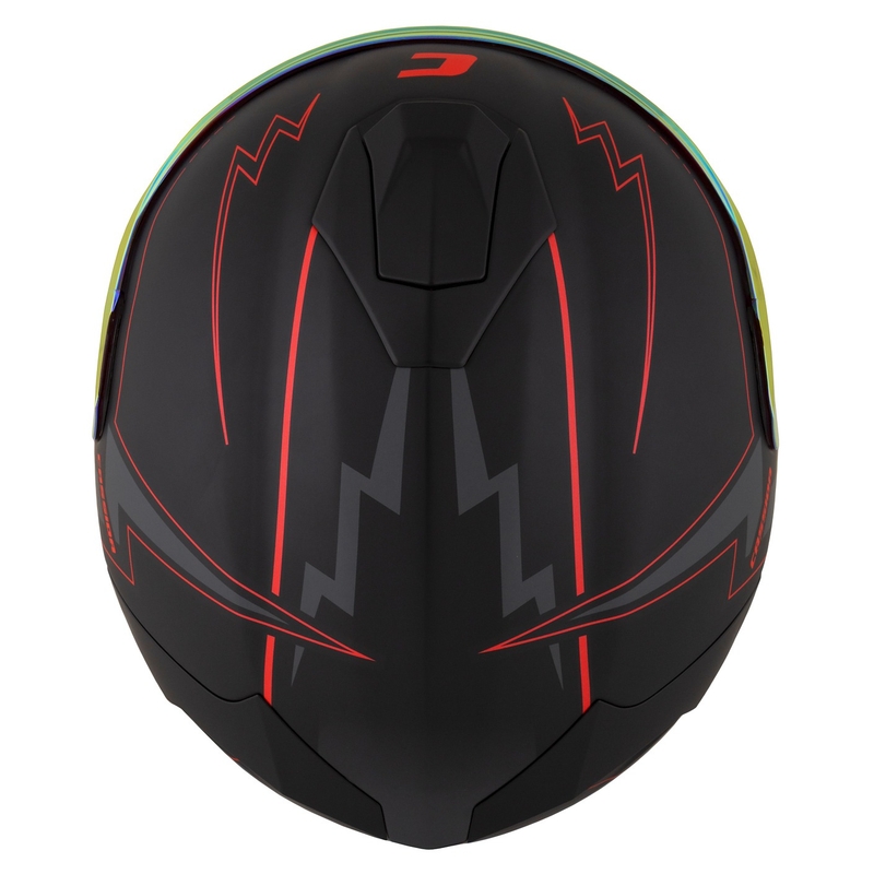 Casque moto Cassida Integral GT 2.1 Flash Noir-Rouge-Gris