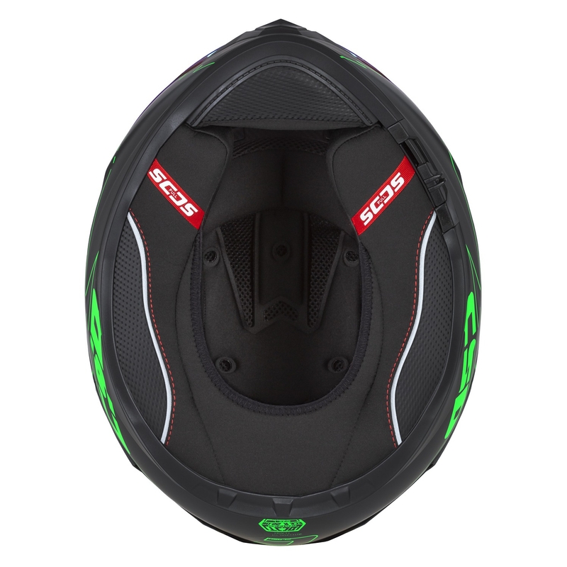 Casque moto Integral Cassida Integral GT 2.1 Flash noir-vert fluo-gris