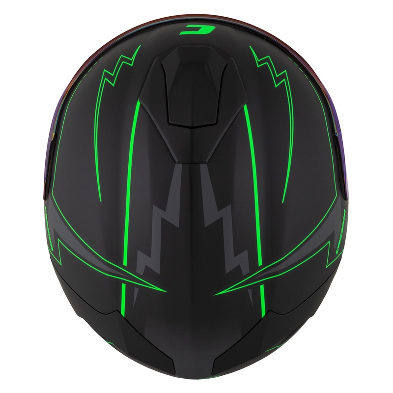 Casque moto Integral Cassida Integral GT 2.1 Flash noir-vert fluo-gris