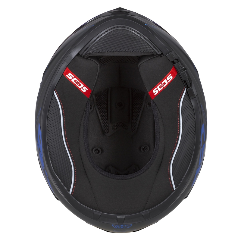 Casque moto Integral Cassida Integral GT 2.1 Flash noir-bleu-gris