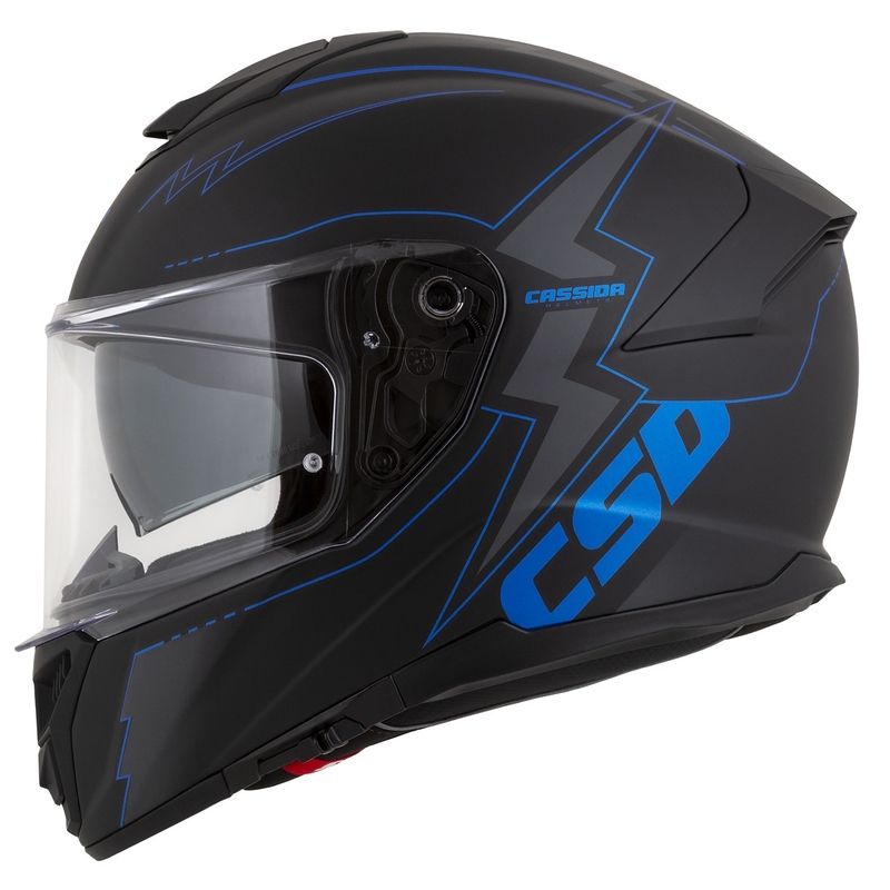 Casque moto Integral Cassida Integral GT 2.1 Flash noir-bleu-gris