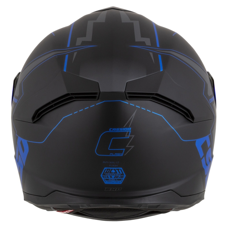 Casque moto Integral Cassida Integral GT 2.1 Flash noir-bleu-gris