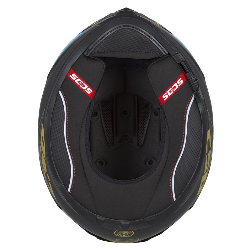 Casque moto Cassida Integral GT 2.1 Flash noir-gris-or