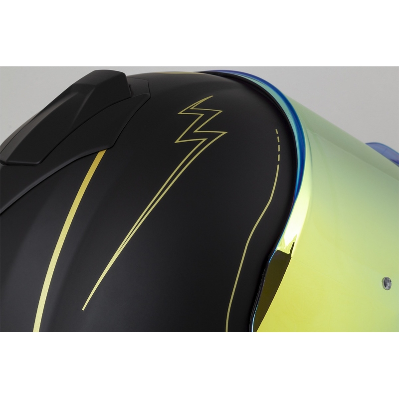 Casque moto Cassida Integral GT 2.1 Flash noir-gris-or
