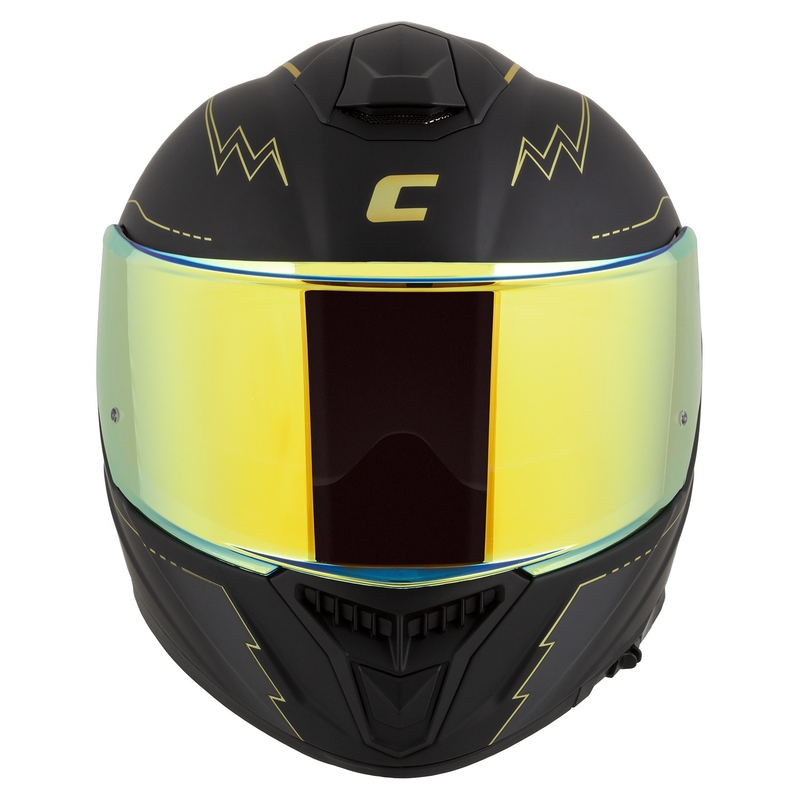Casque moto Cassida Integral GT 2.1 Flash noir-gris-or