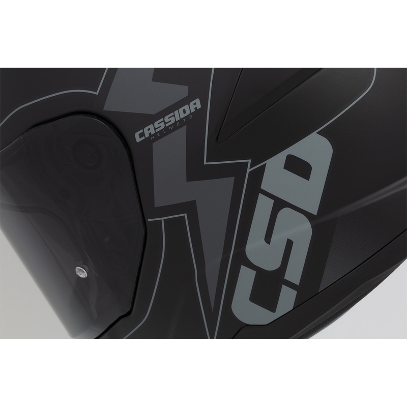 Casque moto Cassida Integral GT 2.1 Flash Noir-Gris Integral