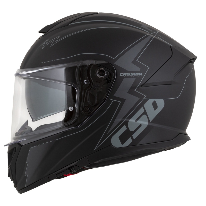 Casque moto Cassida Integral GT 2.1 Flash Noir-Gris Integral