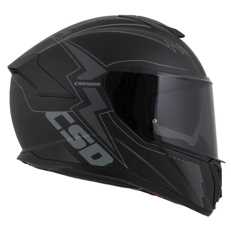 Casque moto Cassida Integral GT 2.1 Flash Noir-Gris Integral