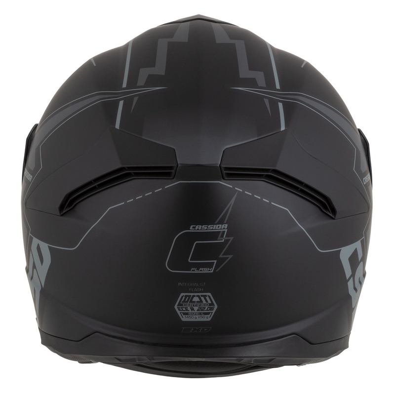 Casque moto Cassida Integral GT 2.1 Flash Noir-Gris Integral