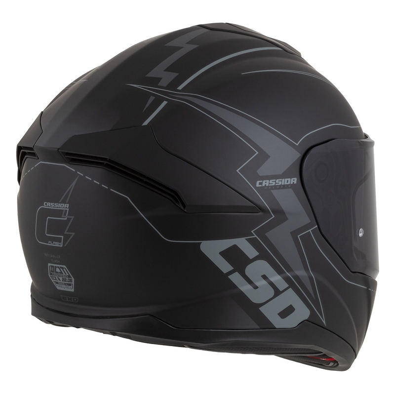 Casque moto Cassida Integral GT 2.1 Flash Noir-Gris Integral